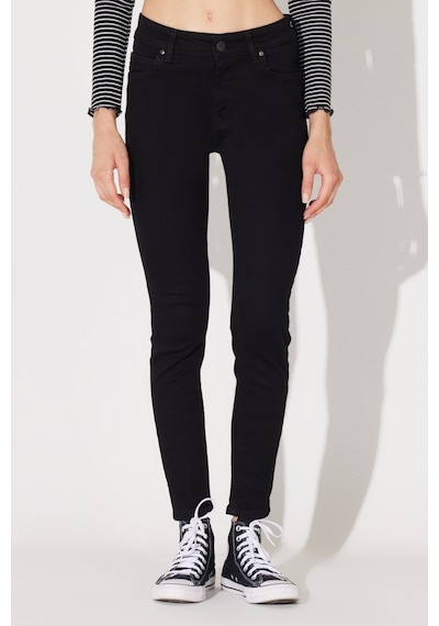 Lee Forever Skinny Fit Dar Kesim Yüksek Bel Jean Kot Pantolon L32SOZVT Siyah