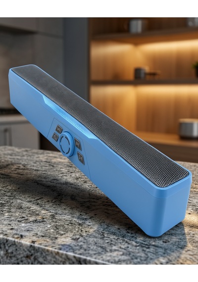 Rgb Işıklı Bluetooth Soundbar Hoparlör 1500 Mah Mavi Bls86-4