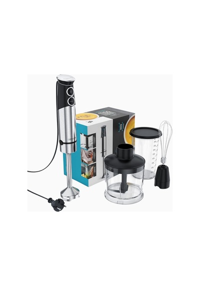 Arendo El Blenderi 1500w, Püre Çubuğu, Turbo, 4 Kanatlı Bıçak, 800 Ml Ölçüm Kabı Gümüş