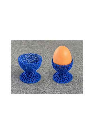 Alvera 3d Collection 6'lı Dekoratif Yumurtalık Seti Modern Tasarım Yumurtalık 3d Baskı Kahvaltılık Yumurta Standı Renk Seçenekli Mavi