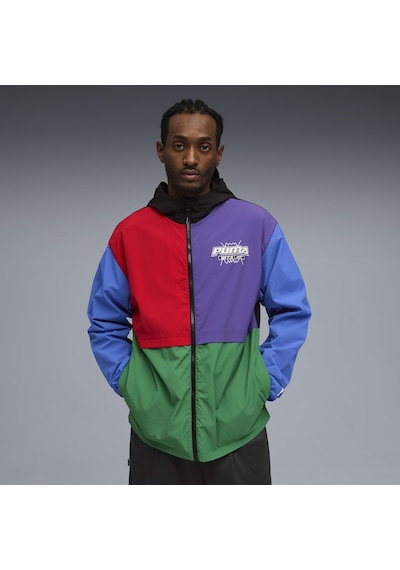 Puma Hoopaverse Jacket Erkek Yetişkin Rüzgarlık Yeşil