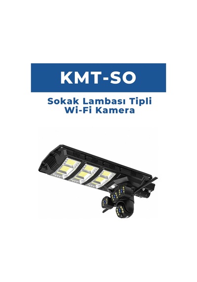 KMT-SO Sim Kartı İle Çalışan Güneş Enerjili Güvenlik Kamerası 4g/wi-fi, Gece Görüşlü Dış Mekan Kamera