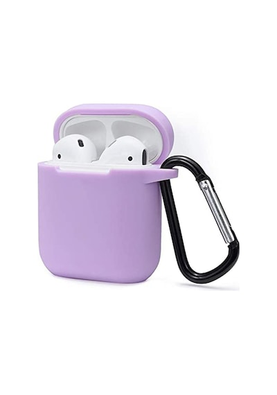 Muratech Newface Apple Uyumlu AirPods 2 2.nesil Sert Silikon Kılıf - Lila