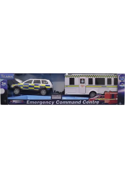 Kutulu Die Cast Metal Karavanlı Polis Arabası