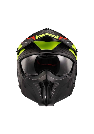 Ls2 Drifter Devor Kapalı Kask Mat Sarı - Siyah