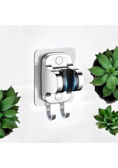 Mayaglory Yapışkanlı Duş Başlığı Tutucu, Ayarlanabilir El Duş Tutacağı Delme Yok Duvara Monte Su Geçirmez, Mafsal, Duş Askısı Chrome Sku: Smgstk00abbb272e