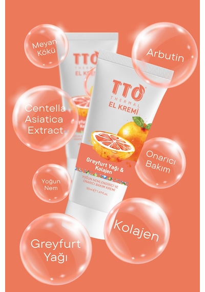 Tto Thermal El Kremi – Greyfurt Yağı & Kolajen (50 Ml)