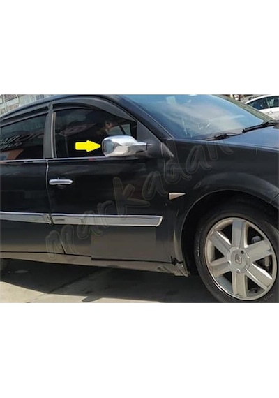 Markadan Renault Megane 2 Krom Ayna Kapağı 2004-2010 2 Parça  Abs