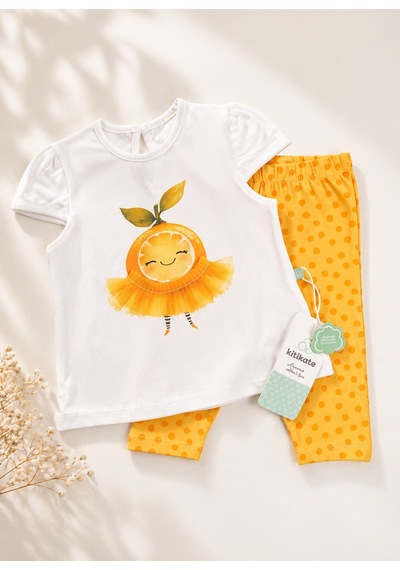 KitiKate Organik Limonella 2'li Takım Sarı Sari