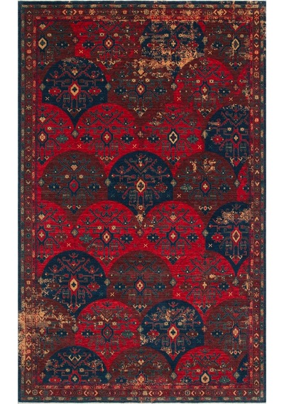 Hoom Rugs Cadis Kdm 02 Red Multy Vintage El Emeği Yüksek Kara Tezgah Halısı Kırmızı