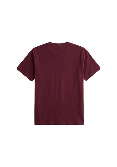 Genius Store Erkek Siyah Tişört %100 Pamuk Süprem Basic Tişört Bisiklet Yaka Nakışlı T-shirt Erkek-nakışlı Bordo
