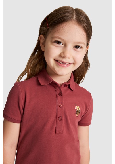 U.S. Polo Assn. U.s. Polo Assn. Kız Çocuk Vişne Elbise Örme 50325597-vr223