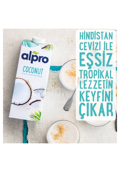Alpro Hindistan Cevizi Badem & Yulaf Sütü 4'lü