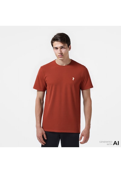 Peak Performance Trail Erkek Kahverengi Günlük T-shirt - G79467030 Kahverengi