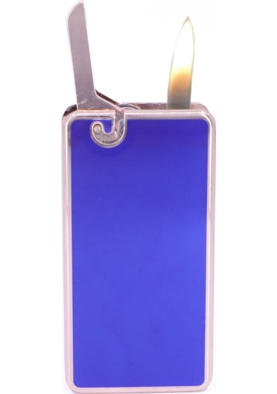 Metal Kasa Çakmak Mum Alev - Soft Flame - Mor