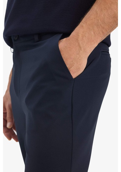 Defacto Tailored Regular Fit Kısa Paça Pantolon F1672ax25aunv64 Lacivert