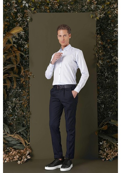 Efor Gk 711 Slim Fit Mavi Klasik Gömlek Mavi Efor Gk 711 Slim Fit Mavi Klasik Gömlek Mavi