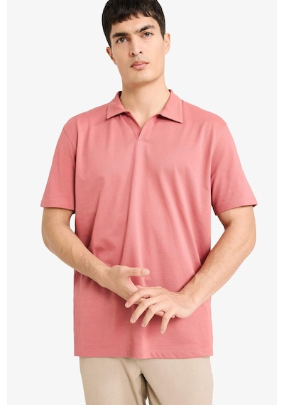 Defacto Regular Fit Polo Yaka Kısa Kollu Tişört F8477ax25aubr268 Bordo