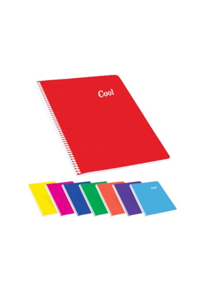 Keskin Color Spiralli Cool A4 60 Yaprak Çizgili Pp Kapak Defter Çok Renkli