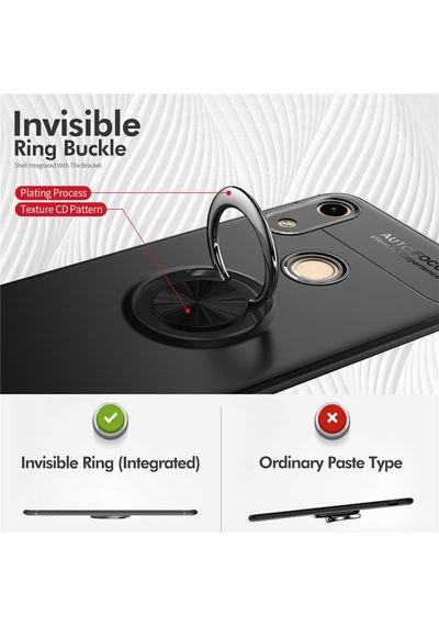 Huawei Y6s 2019 Kılıf Zore Ravel Silikon Kapak Mavi