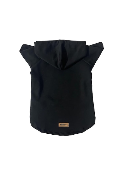 Kapişonlu Polar Sweatshirt Köpek Ve Kedi Kıyafeti & Elbisesi - Kırmızı & Siyah 2'li Fır