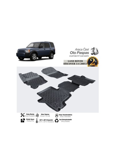 3d Paspas Siyah Land Rover Dıscovery 03-4 2005++