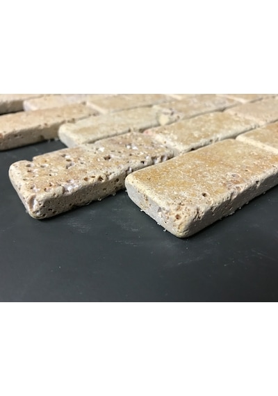 Kale Carena Gold Midi Tuğla Dizimi Doğaltaş Fileli (60Rgd029)