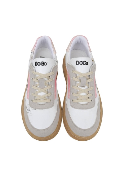 Kadın Vegan Deri Beyaz Sneakers - Botanical Notes Tasarım Çok Renkli