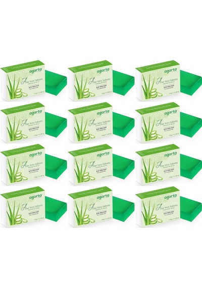 Agarta El Yapımı Doğal Sabun 150gr Aloe Vera 12 Li Set
