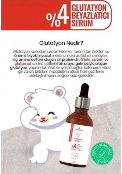 Harrem Glutatyon Beyazlatıcı Leke Karşıtı Yenileyici Serum 50 ML