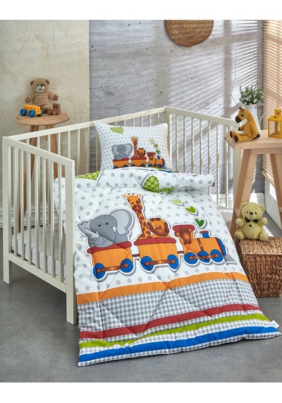 Komfort Home Ranforce Bebek Yorgan Seti Pamuk / V6
