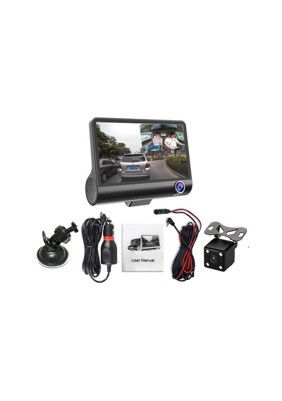 Kingboss 1080P Yol Kayıt 3 Kameralı Yol + Geri Vites + Araç İçi