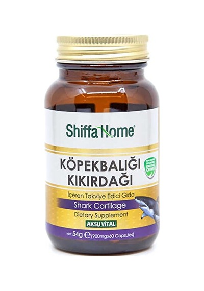 Aksu Vital Köpek Balığı Kıkırdağı Shark Cartilage Köpekbalığı Kıkırdağı 60 Kapsül