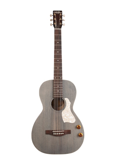 Art &amp Lutherie Roadhouse Parlor Q-discrete Elektro Akustik Gitar Denim Blue