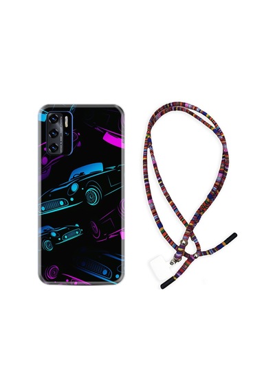 Reeder P13 Blue 2021 Kılıf Rasta Boyun Askılı Cars Neon 1618
