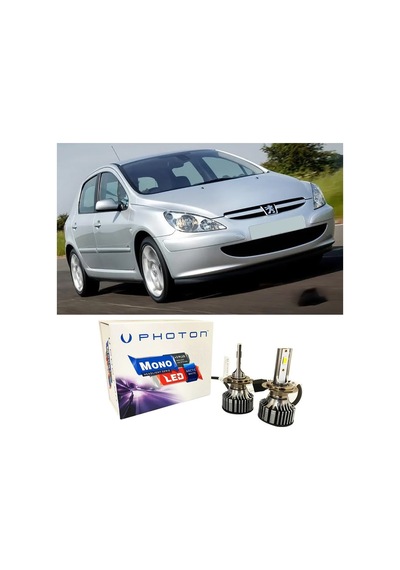 Peugeot 307 Led Xenon Kısa Far Ampulü H7 Mono Yeni Seri Beyaz 2000-2005