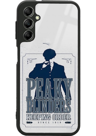 Samsung Uyumlu A04s Peaky Blinders Keeping Tasarımlı Glossy Telefon Kılıfı Siyah
