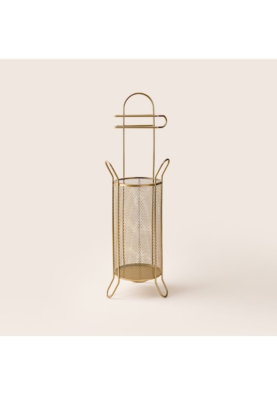 Design Metal Sepetli Tuvalet Kağıtlığı - Antik Çok Renkli