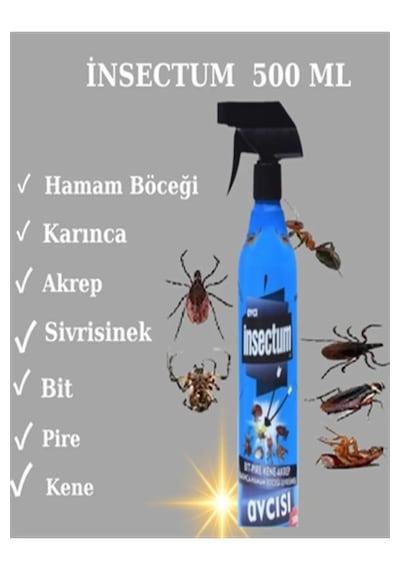 Avcı Hamam Böceği Akrep Karınca Sivrisinek Kene Haşere Öldürücü 500 ML