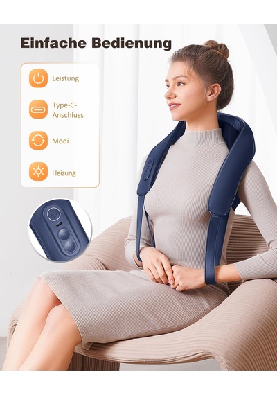 Knqze Shiatsu Masaj Aleti 4d, 2026 Isı İle Kablosuz Boyun Masajı, Geliştirilmiş Grafen Isıtma, Boyun, Omuz, Sırt İçin 4d Shiatsu Derin Yoğurma Boyun Masajı, Kadınlar İçin Hediyeler, Mavi Knqze Shiatsu Masaj Aleti 4d, 2026 Isı İle Kablosuz Boyun Masajı, Geliştirilmiş Grafen Isıtma, Boyun, Omuz, Sırt İçin 4d Shiatsu Derin Yoğurma Boyun Masajı, Kadınlar İçin Hediyeler, Mavi