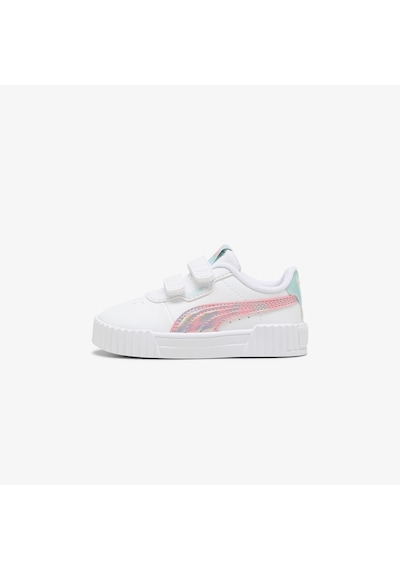 Puma Carina 3.0 Space Belle Çocuk Pembe Beyaz Spor Ayakkabı 402805 Beyaz