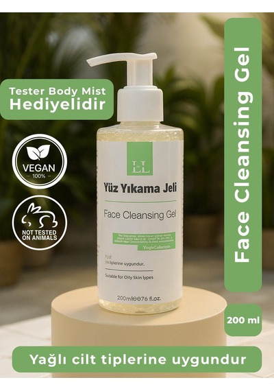 Yağlı Ve Akneye Eğilimli Ciltler İçin Arındırıcı Yüz Temizleme Jeli - %100 Vegan 200 Ml