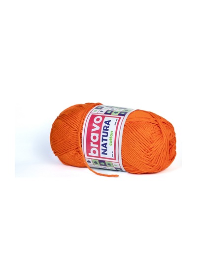 Natura %100 Koton İplik 100 Gram 200 Metre Renk Kodu:702 Portakal