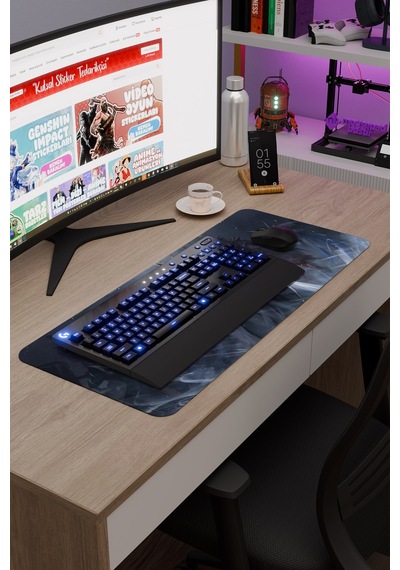 Capitano Genshin Impact Anime Oyuncu V4 - 70x30 Xl Gaming Mouse Pad Fare Altlığı