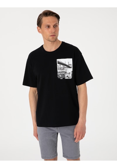 Pierre Cardin Erkek Siyah Tişört 50310144-vr046 Siyah