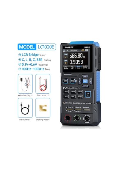 Fnırsı Lc1020e 100khz El Tipi Dijital Köprü Lcr Esr Metre 19999 Count