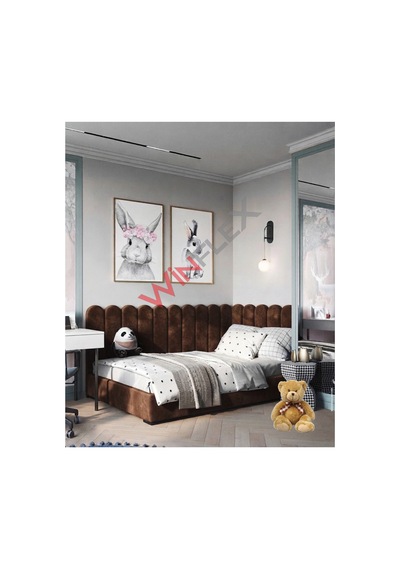Winflex Yatak Başlık ,duvar Ve Oda Dekorasyon Panel 10adet- 15x100cm Kahverengi 100 x 150 CM
