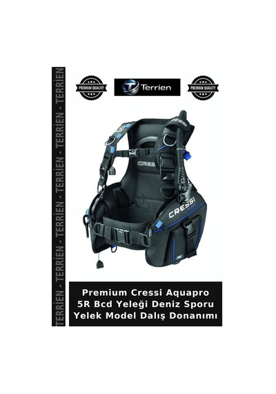 Premium Cressi Aquapro 5r Bcd Yeleği Deniz Sporu Yelek Model Dalış Donanımı Çok Renkli