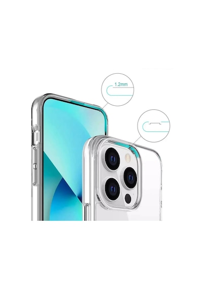 Apple Uyumlu iPhone 14 Pro Max Kılıf Space Seri Lux Silikon Şeffaf Kapak