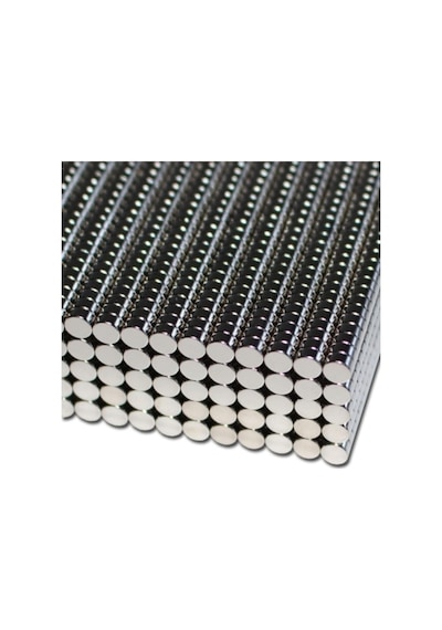 Dünya Magnet 100 Adet Çap 4mm X Kalınlık 2mm Yuvarlak Güçlü Neodyum Mıknatıs